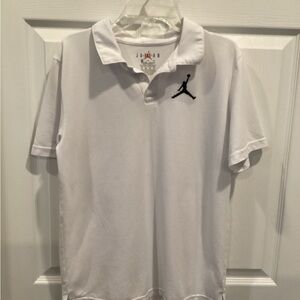 Jordan White Polo Shirt for Boys